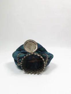 Antique 1930s Beggars Bag With Expandable Clasp