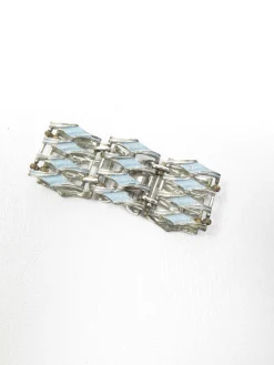 Baby Blue Vintage Enamel 1960s Bracelet