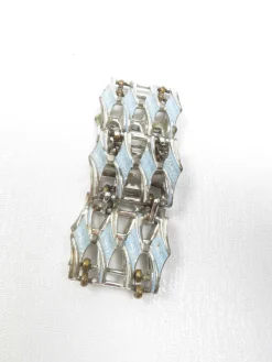 Baby Blue Vintage Enamel 1960s Bracelet