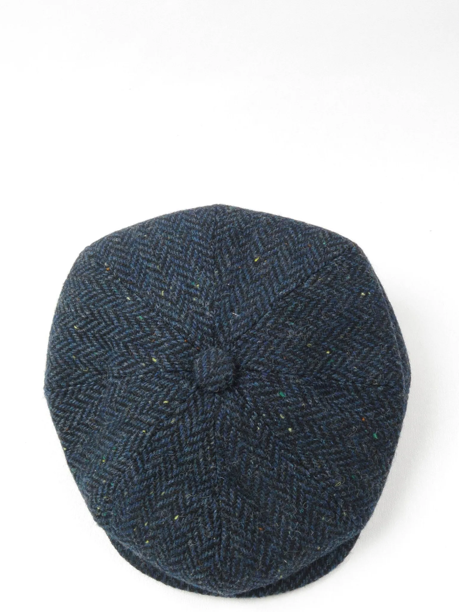Baker-Boy Blue Tweed Flat Cap New