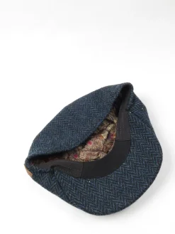 Baker-Boy Blue Tweed Flat Cap New