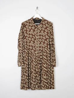 BiBa Dress Logo Printed Long Sleeved With Collar 12