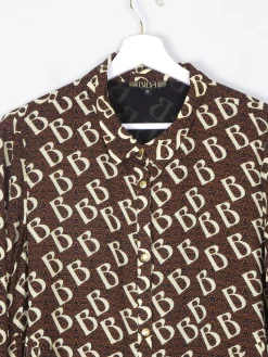 BiBa Dress Logo Printed Long Sleeved With Collar 12