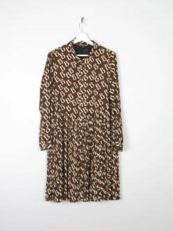 BiBa Dress Logo Printed Long Sleeved With Collar 12