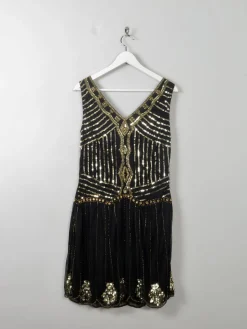 Black & Gold Vintage Style 1920’s  Flapper Dress 12