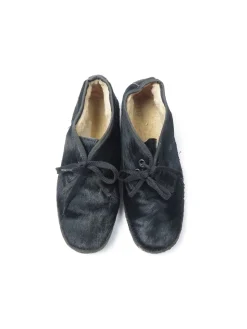 Black Cowhide Desert Style Shoes/Boots 5/38