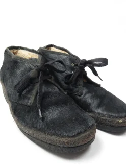 Black Cowhide Desert Style Shoes/Boots 5/38
