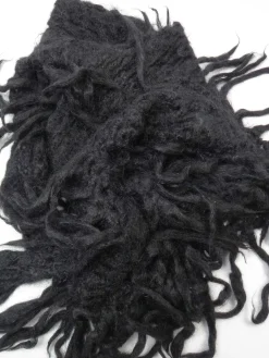 Black Crochet Vintage Shawl/Scarf