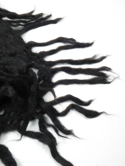 Black Crochet Vintage Shawl/Scarf