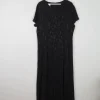 Black Jacquard Vintage Laura Ashley Dress XL Unowrn
