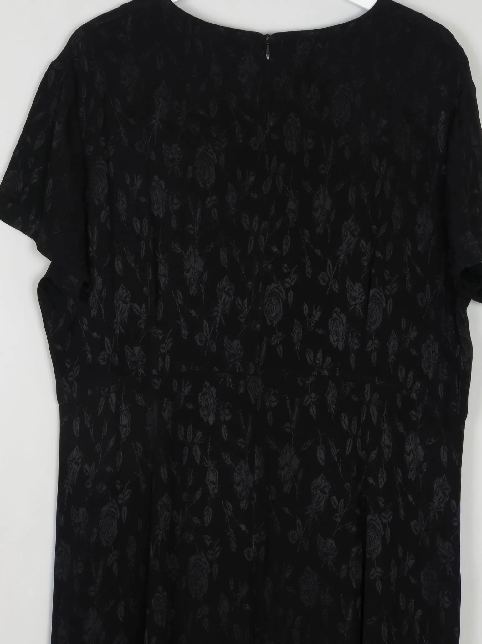 Black Jacquard Vintage Laura Ashley Dress XL Unowrn