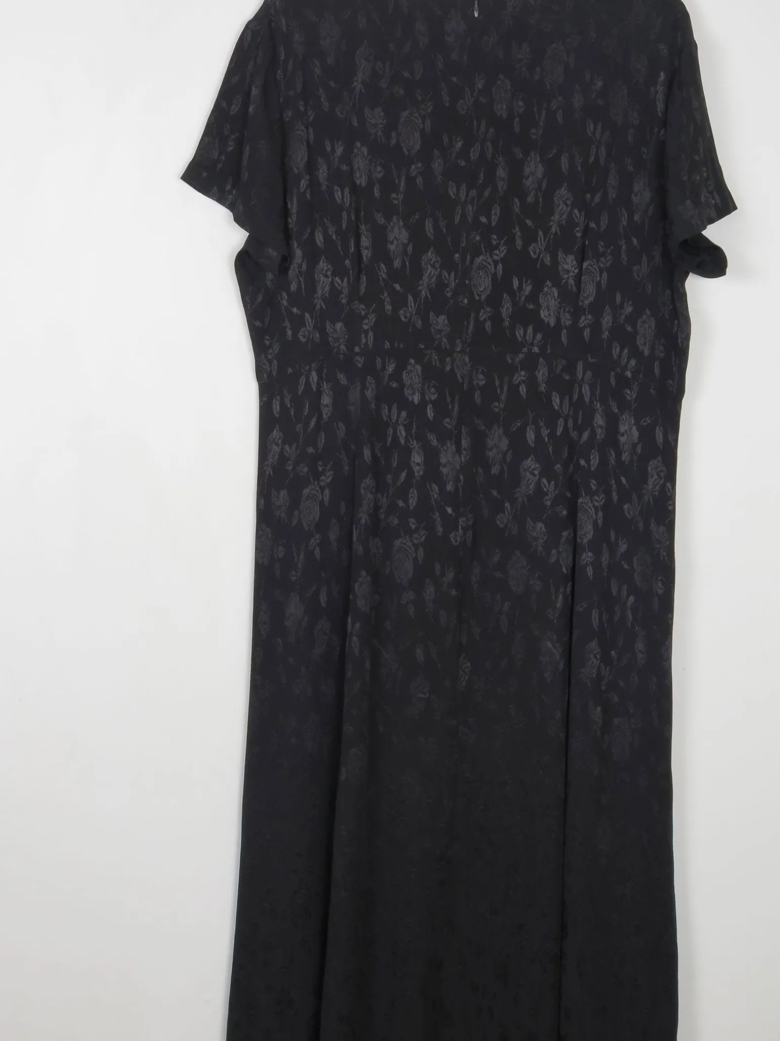 Black Jacquard Vintage Laura Ashley Dress XL Unowrn