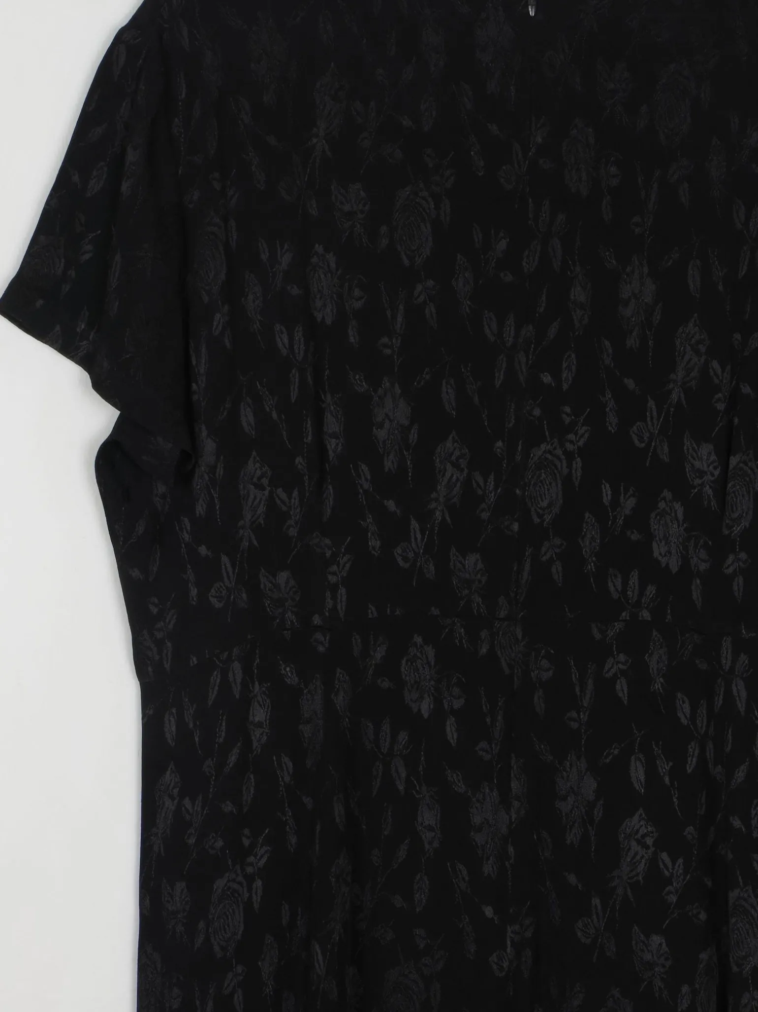 Black Jacquard Vintage Laura Ashley Dress XL Unowrn