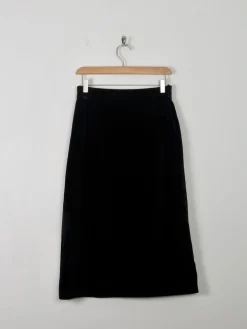 Black Velvet Vintage Pencil Skirt 27