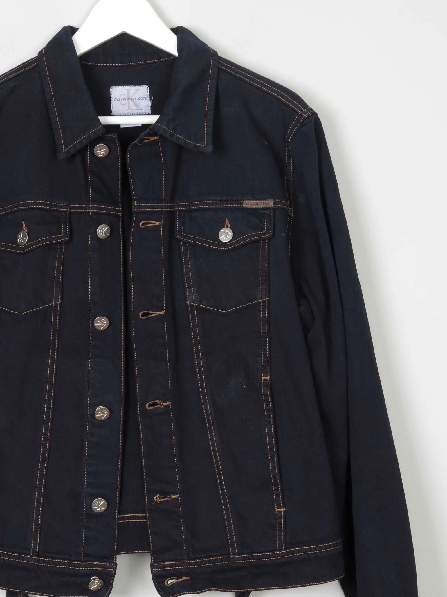 Black Vintage Calvin Klein Denim Jacket S