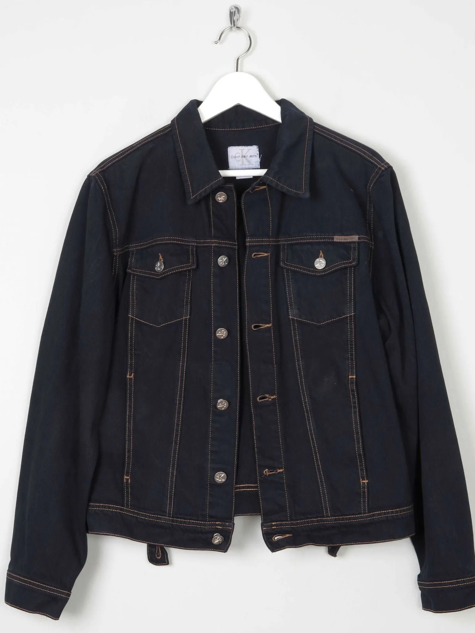 Black Vintage Calvin Klein Denim Jacket S