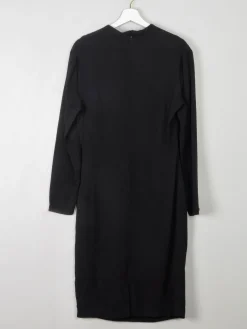 Black Vintage Draped Dress M