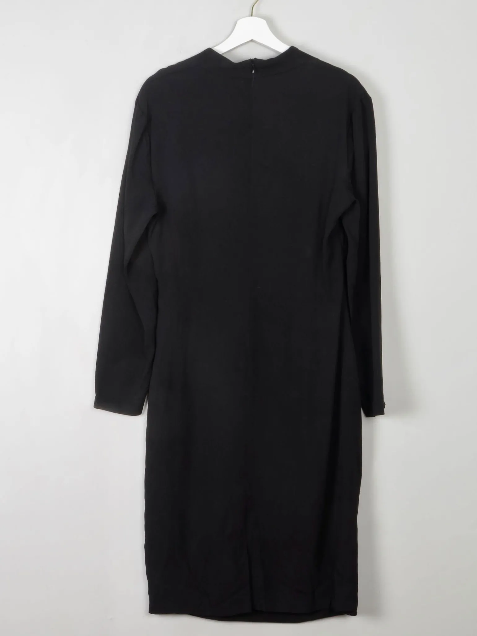 Black Vintage Draped Dress M