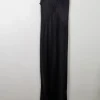 Black Vintage Pearse Fionda Black Satin Evening Dress S