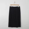 Black Vintage Pleated Skirt L