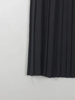 Black Vintage Pleated Skirt L