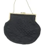 Black Vintage Quilted Occasional Bag