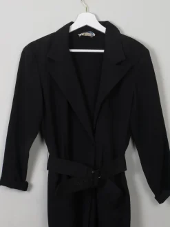 Black Vintage Shirt Dress S