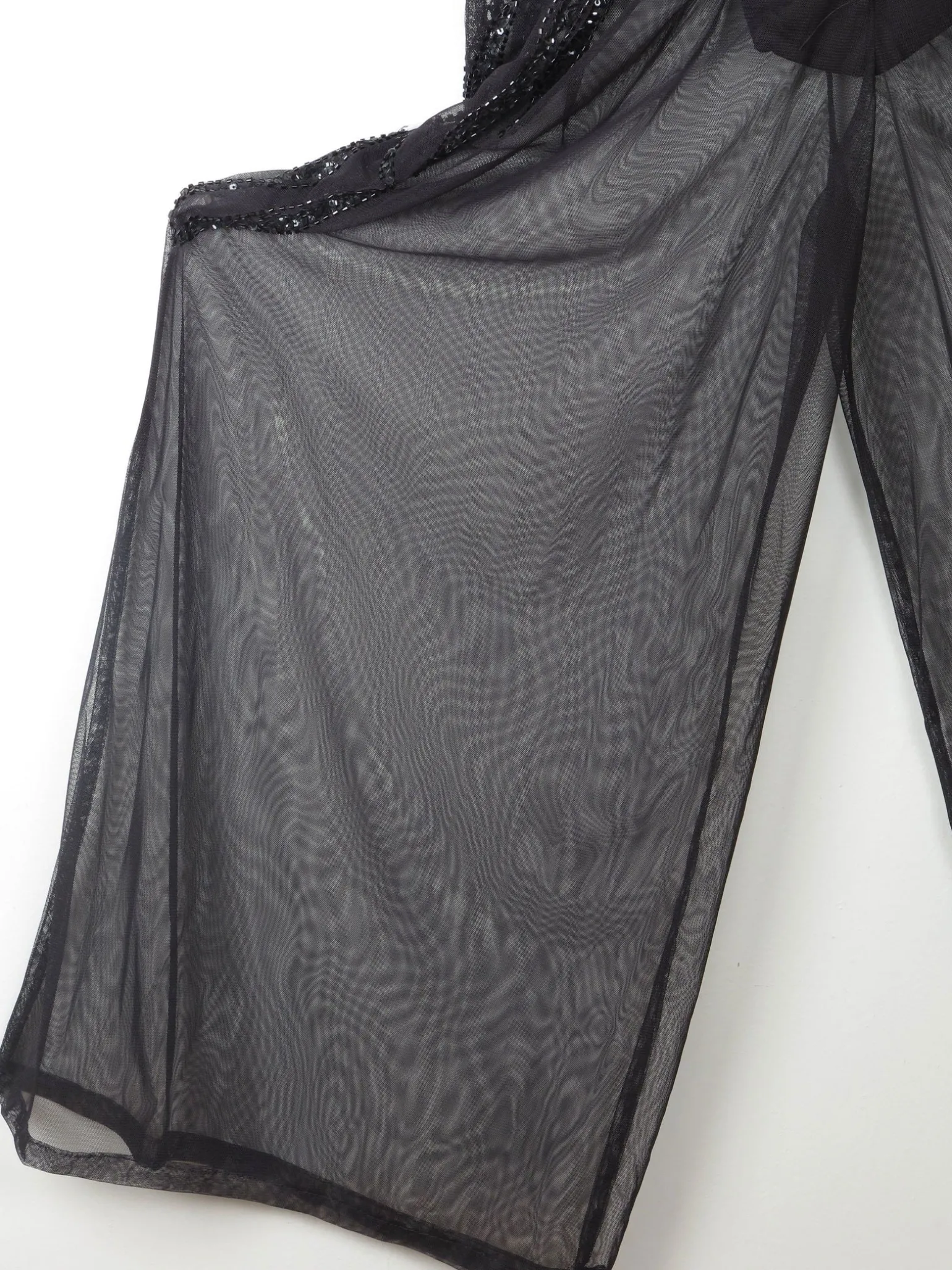 Black Vintage Style Beaded & Body Suit/ Jumpsuit L