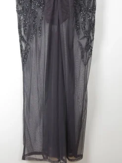 Black Vintage Style Beaded & Body Suit/ Jumpsuit L