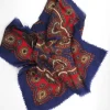 Blue & Red Vintage Wool Scarf