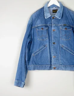 Blue Denim Vintage Fitted Wrangler Jacket L 46