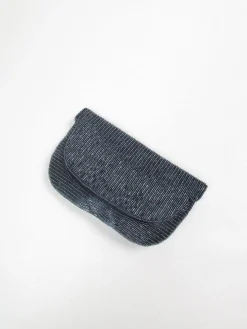 Blue Navy Beaded Vintage Style Clutch Blag