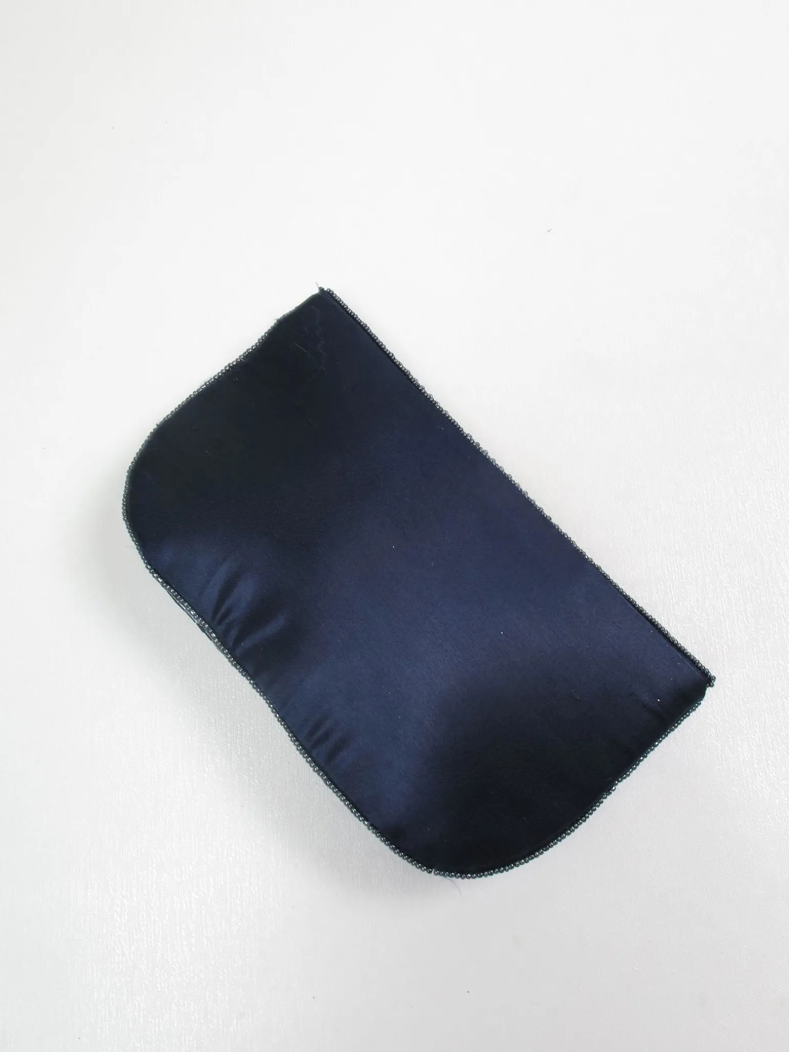 Blue Navy Beaded Vintage Style Clutch Blag