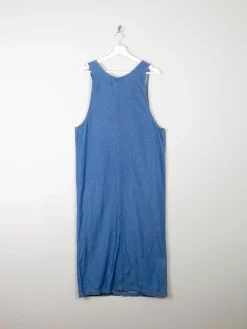 Blue Vintage Denim Dungaree Style Dress S/M