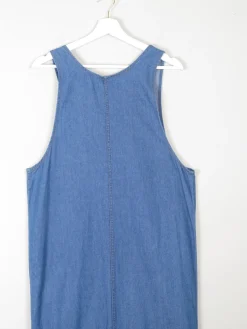 Blue Vintage Denim Dungaree Style Dress S/M