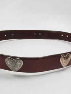 Brown Leather Vintage Belt Waist  XS/S