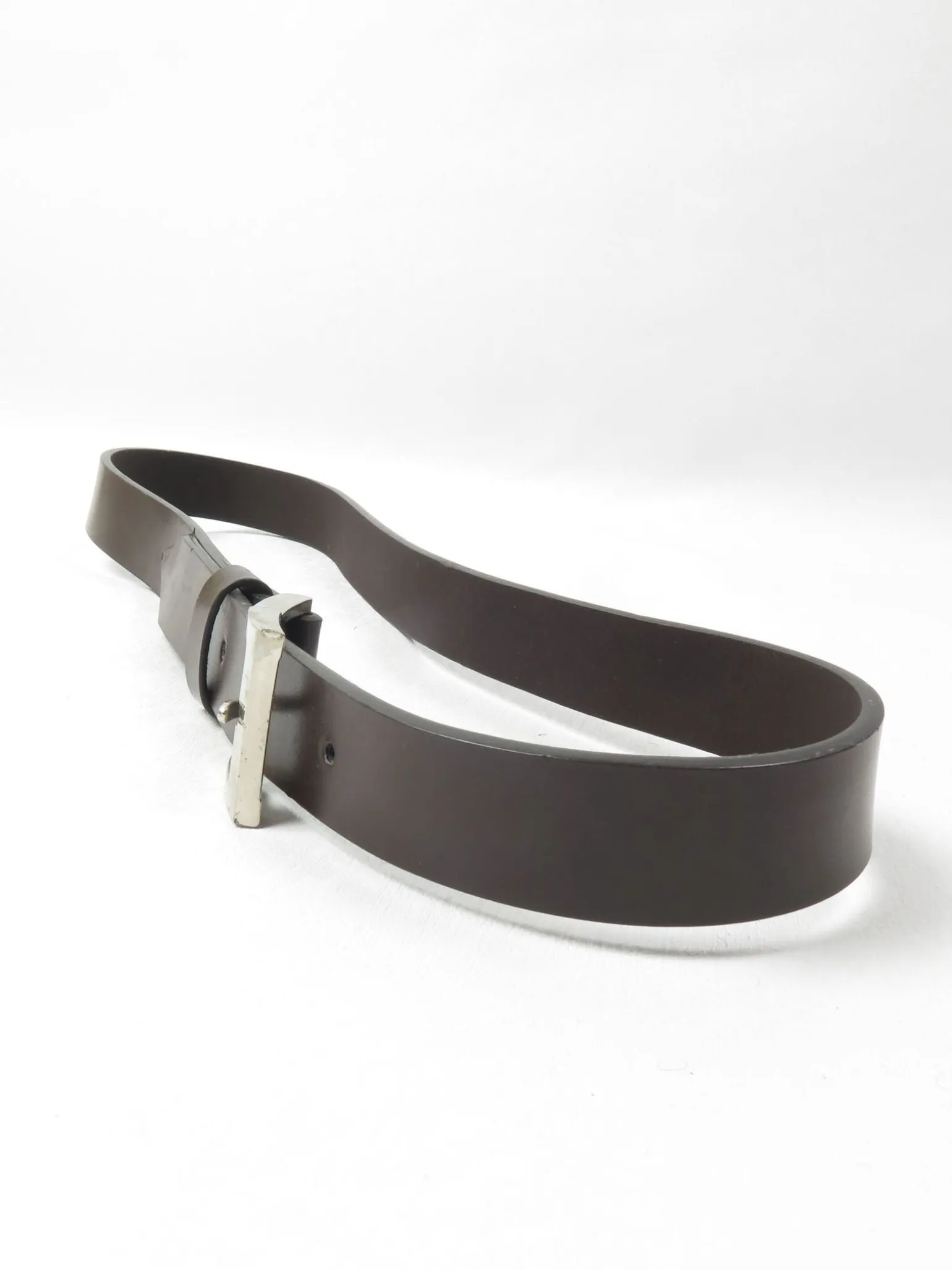 Brown Leather Vintage Belt 30-32 W