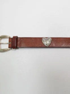 Brown Leather Vintage Belt Waist  XS/S