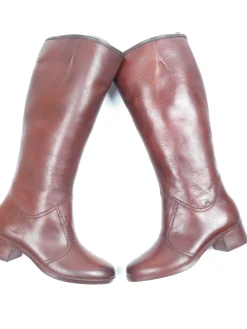 Brown PVC Furry Vintage Boots 3/36