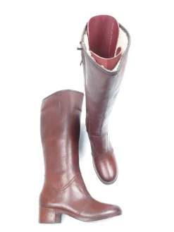 Brown PVC Furry Vintage Boots 3/36