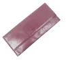 Burgundy Leather 1950s Large Clutch Vintage Bag