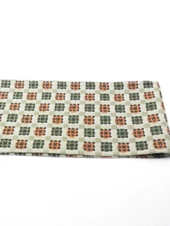 Classic Vintage Green Printed Cravat Style Scarf