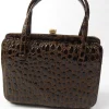 Classic Vintage Mock Crock Bag 1950s