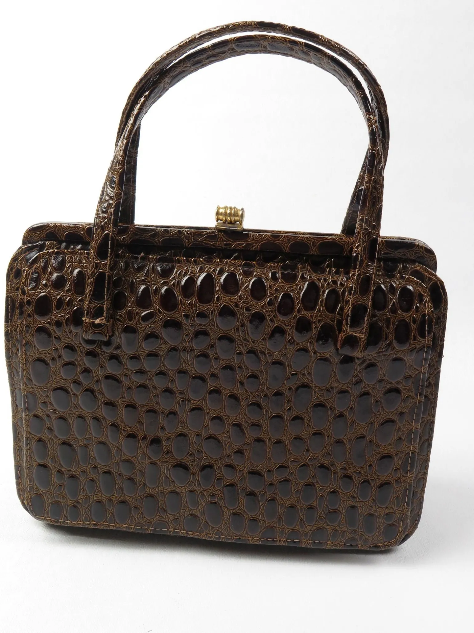 Classic Vintage Mock Crock Bag 1950s