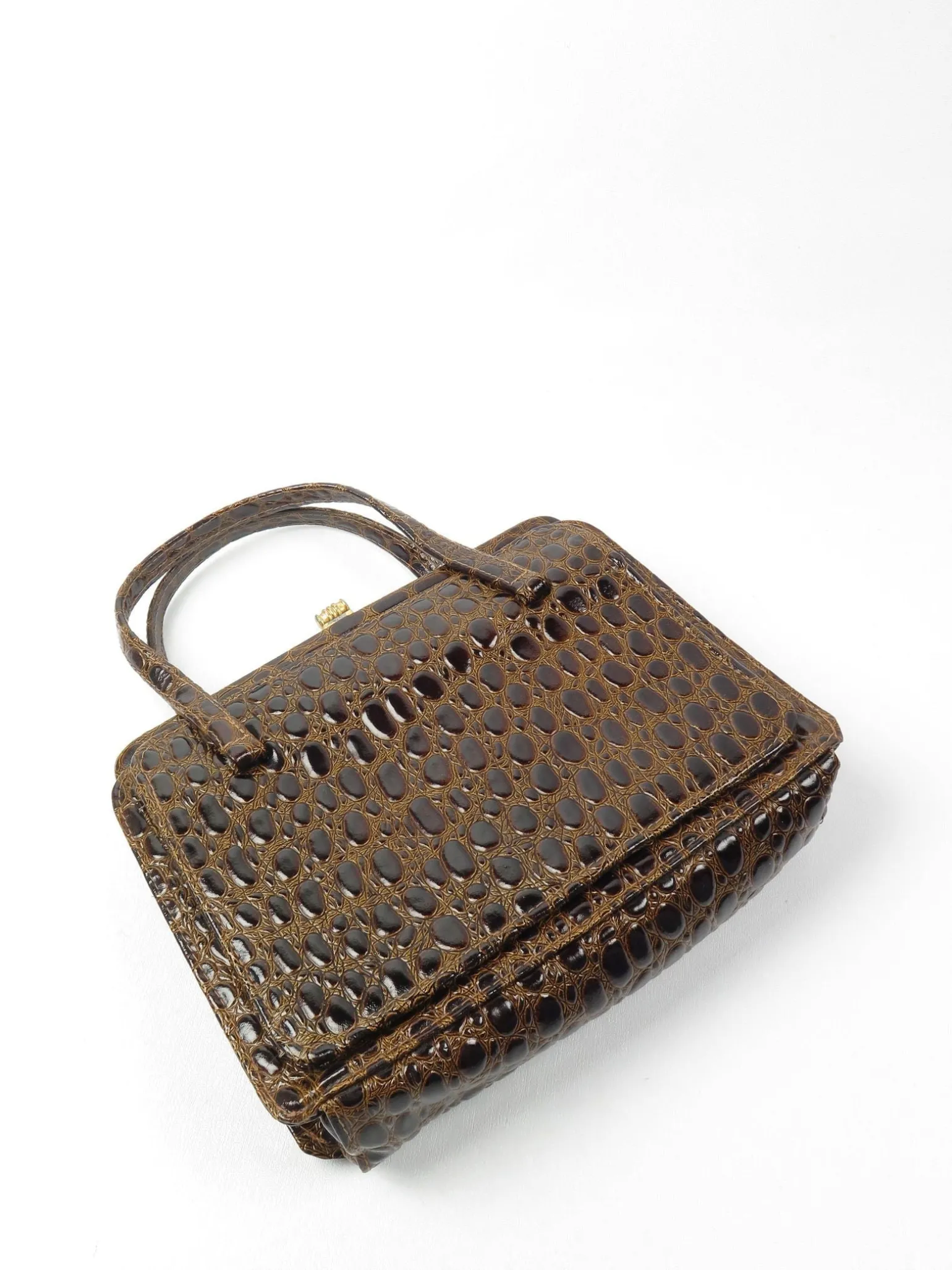 Classic Vintage Mock Crock Bag 1950s