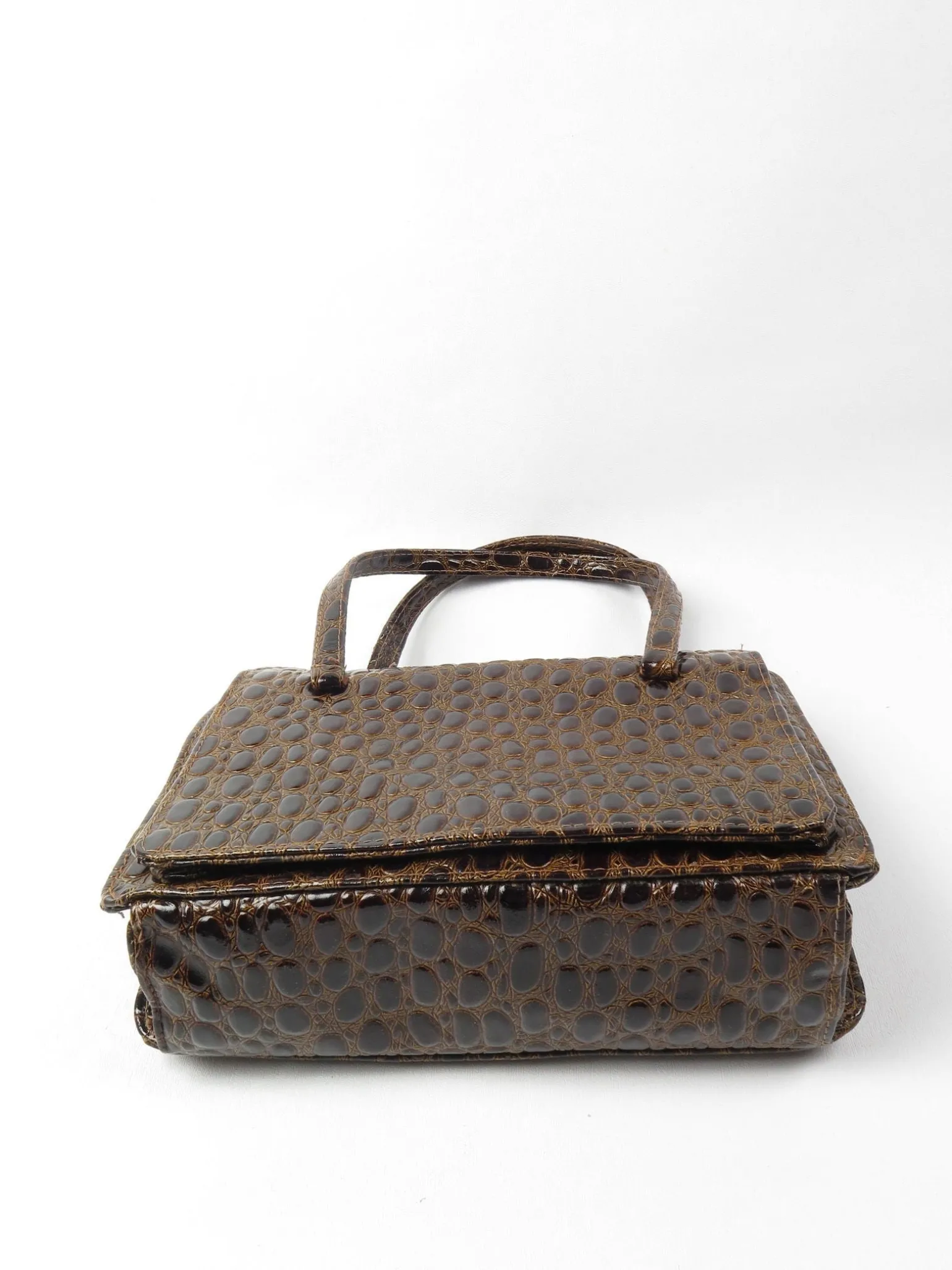 Classic Vintage Mock Crock Bag 1950s