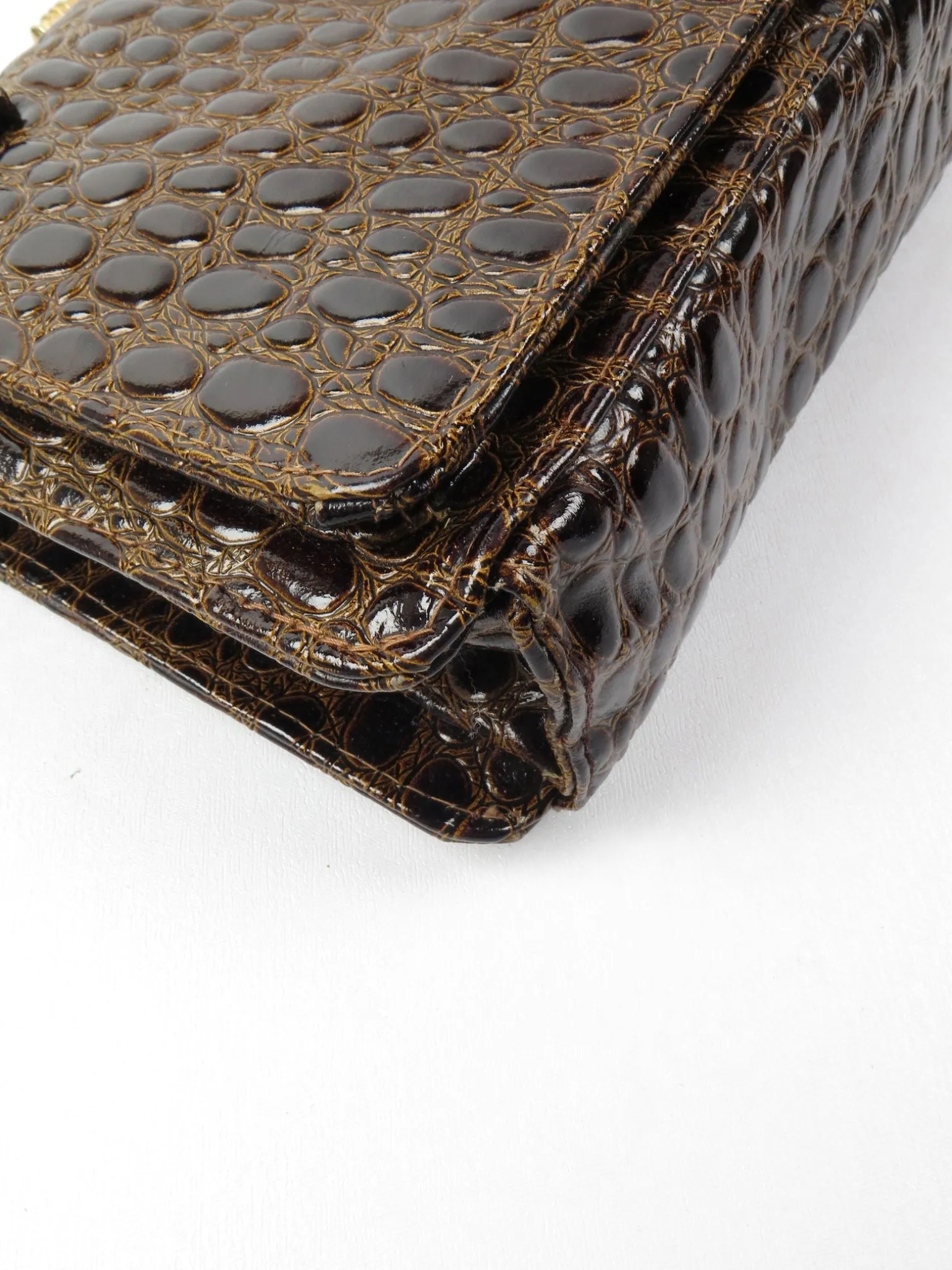 Classic Vintage Mock Crock Bag 1950s