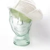 Cream Beret Vintage Knitted Crochet S/M