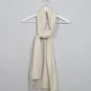 Cream Cashmere Mix Scarf