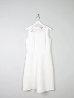 Cream Retro Vintage Style 1960s Short Wedding Dress 12